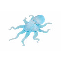 Teddies Oktopus Antistress festes Gehäuse Plastik/Silikon 15x19cm 4 Farben