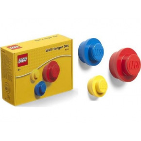 Smartlife LEGO  věšák na zeď, 3 ks - žlutá, modrá, červená