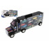 Teddies Auto kamion přepravník + dopravní prostředky 14ks plast 57cm na volný chod v krabici 59x22x13cm