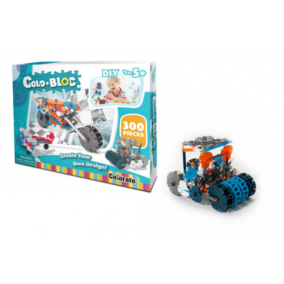 SMT Creatoys Baukasten Colo Bloc 300 Stk. - Jungen Kunststoff im Karton 35x27x6cm