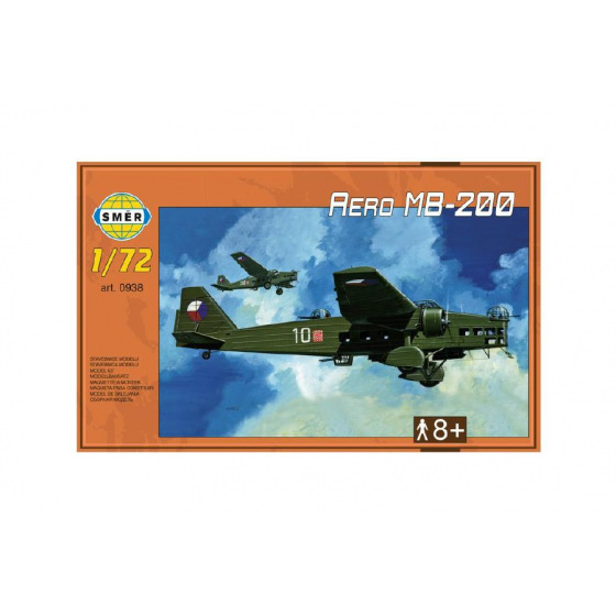 Směr Modell Aero MB-200 1:72 22,3x31,2cm in Schachtel 35x22x5cm