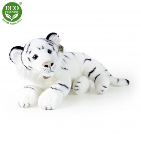 Rappa Pluszowy tygrys biały 60 cm ECO-FRIENDLY