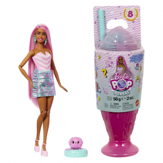 Mattel Barbie POP REVEAL Barbie odměny - růžová