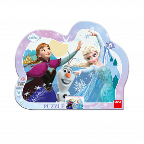 Dino ANNA A ELZA TANČÍ 25 kontura Puzzle