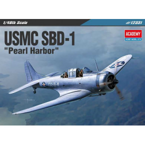 Academy Model Kit letadlo 12331 - USMC SBD-1 "Pearl Harbor" (1:48)