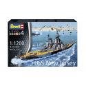 Revell Plastic ModelKit loď 05183 - USS New Jersey (1:1200)