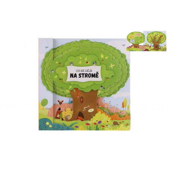 Knížka Co se děje na stromě 23x23cm