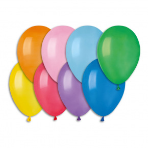 Smart Balloons Balonek/Balonky nafukovací 8" pastelové 100ks v sáčku karneval