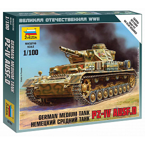 Zvezda Wargames (WWII) Panzer 6151 - Pz-IV Ausf.D (1:100)