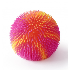 Sporto Mac Toys SPORTO Střapatý duhový míč se světlem - oranžovo růžový