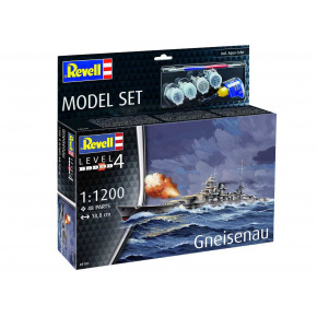 Revell ModelSet Ship 65181 - Pancernik Gneisenau (1:1200)