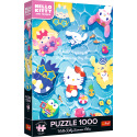 Puzzle Premium Plus: Letní vibrace Hello Kitty 1000 dílků 48x68,3cm v krabici 27x40x6cm