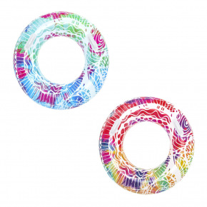 Bestway Nafukovací kruh s úchyty - léto, 2 barvy, průměr 91cm