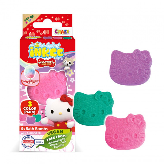 Amenity AB INKEE - Mini Pack Sprudelbombe - Hello Kitty