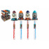 Teddies Bublifuk trubice raketa vesmír 38cm 4 barvy