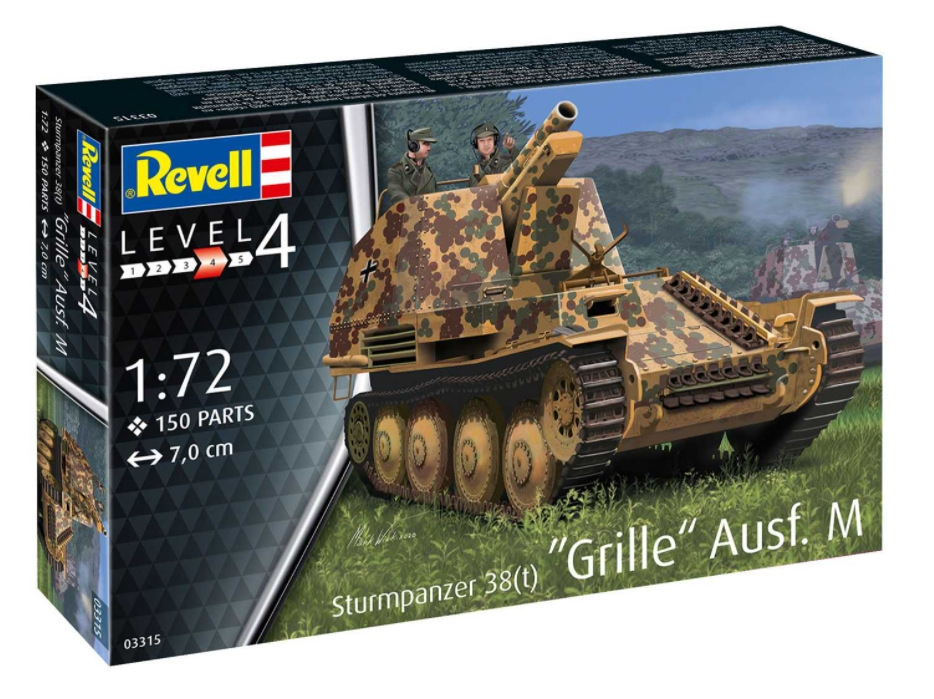 Revell Plastic ModelKit Military 03315 Sturmpanzer 38 t Grille Ausf 
