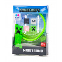 PIXIE CREW MINECRAFT Verstellbares Armband, grün, 4 Multipixel
