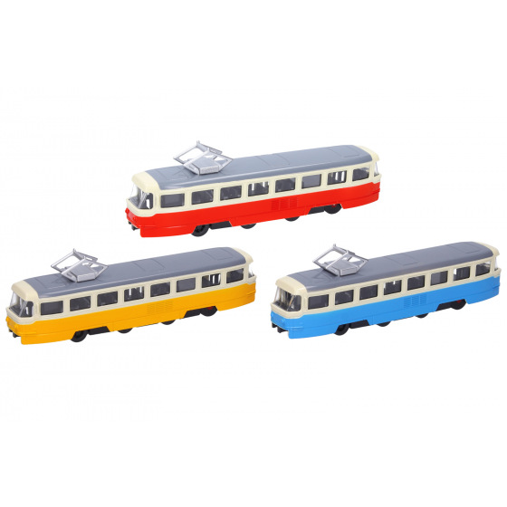 Wiky Straßenbahn aus Metall mit Effekten 16 cm