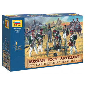 Zvezda Wargames (AoB) figúrky 8022 - Russian Foot Artillery 1812-1814 (1:72)
