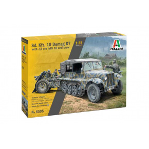 Italeri Model Kit military 6595 - Sd. Kfz. 10 Demag with Le. IG18 and Crew (1:35)