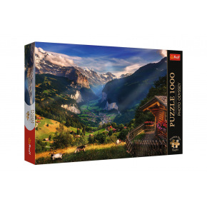 Trefl Puzzle Premium Plus - Photo Odyssey: Údolie Lauterbrunnen 1000 dielikov 68,3x48cm v krabici 40x27x6