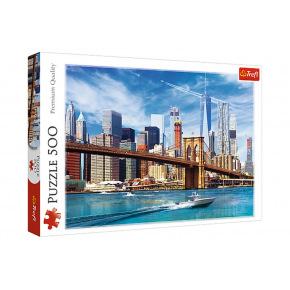 Trefl Puzzle Výhľad na New York 500 dielikov 48x34cm v krabici 40x26,5x4,5cm