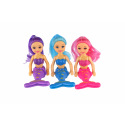 Teddies Meerjungfrauenpuppe mit Zubehör aus Kunststoff 15cm 3 Farben