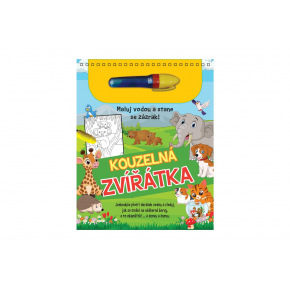 Kouzelné malování vodou/blok s tužkou Kouzelná zvířátka v sáčku 18x24x4cm Kouzelné malování vodou/blok s tužkou Kouzelná zvířátka v sáčku 18x24x4cm