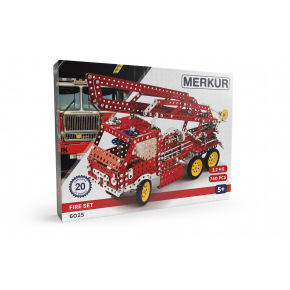 MERKUR - Stavebnice MERKUR - Baukasten Merkur Fire Set, 740 Teile
