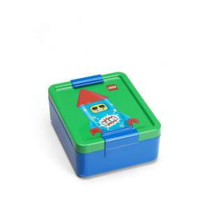 Smartlife LEGO Rocket box na svačinu - modrá/zelená