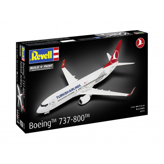 Revell Plastic ModelKit letadlo 03772 - Boeing 737-800 "Turkish Airlines" (1:144)