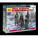 Zvezda Figurki Zvezda Wargames (WWII) 6232 - Niemiecka kwatera główna w mundurze zimowym (1:72)