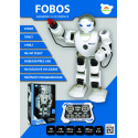 Teddies Roboter RC FOBOS aus Kunststoff, interaktiv, gehend, 40 cm, spricht Tschechisch, batteriebetrieben mit USB, in Schachtel 31x45x13 cm