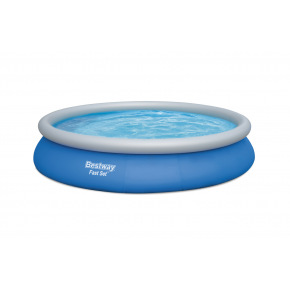 Bestway Nadzemní bazén kruhový Fast Set, kartušová filtrace, průměr 4,57m, výška 84cm