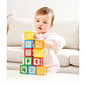 Hape Grip-n-Stack - Dřevěné kostky se silikonem