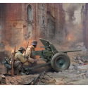 Zvezda Wargames (WWII) figurky 6114 - German Gun Pak-36 with Crew (1:72)