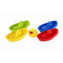 Profibaby Lodičky do vany 4ks 12cm + kačenka plast/guma mix barev v krabičce 14x18x7cm 0m+