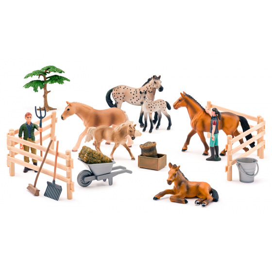 FAUNICA Set mit Schimmelpferden