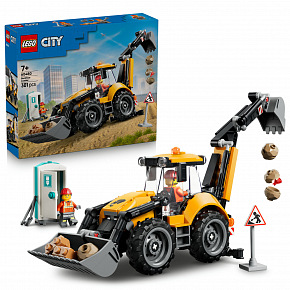 City 60480 Żółta ładowarka z koparką