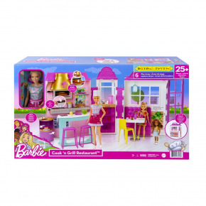 Mattel Barbie RESTAURACJA Z ZESTAWEM GIER DLA DZIEWCZYN