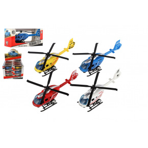 Teddies Helikopter/Śmigłowiec służb ratowniczych metal/plastik 13cm powrotny nat. 3 gatunki