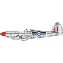 Airfix Classic Kit letadlo A02033A - Supermarine Spitfire F.22 (1:72)