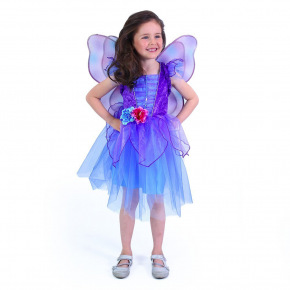 Rappa Detský kostým fialová víla s krídlami (M) e-obal