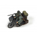 Zvezda Model Kit military 3717 - Zuendapp K800 Motorcycle w/sidecar (1:35)