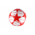 Teddies Fußball aufgepumpt genäht 23cm rot-weiß im Netz