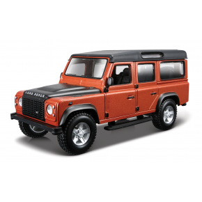 Bburago - Auta HOBBY, Land Rover Defender 110, oranžová metalíza, 1:32