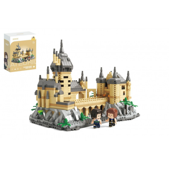 KOCO Stavebnice mini KOCO Magický hrad plast 1132ks v krabičce 15x20x8cm