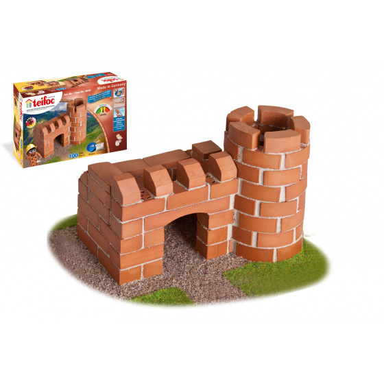 Stavebnice Teifoc Hrádeček 100ks v krabici 29x18x8cm