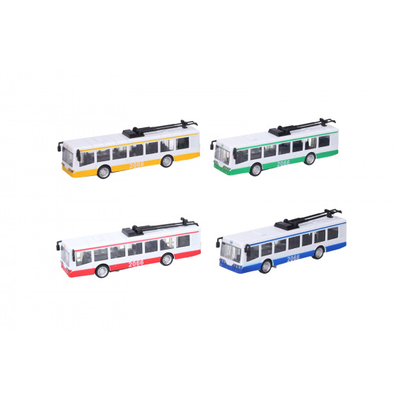 Wiky Trolejbus kovový s efekty 16 cm