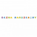 Rappa Girlanda papírová BEZVA NAROZENINY